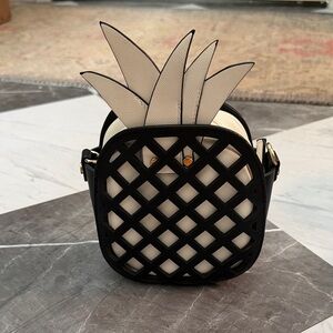 Zara Black and White Pineapple Bag